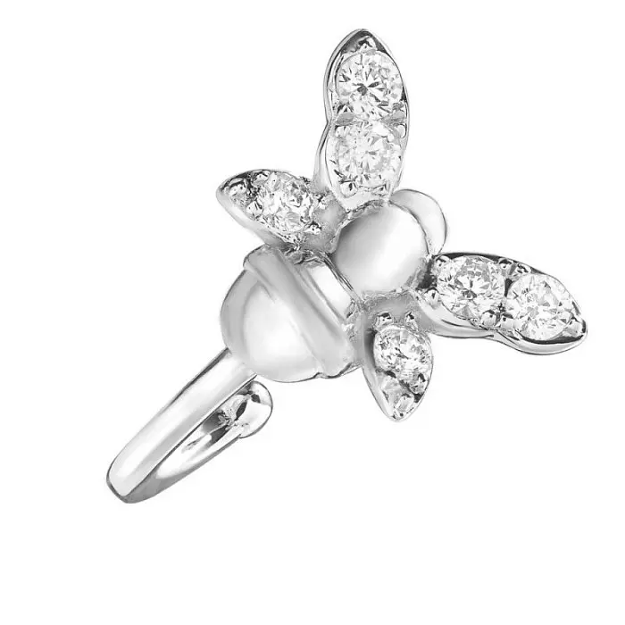 Серьги каффы из серебра