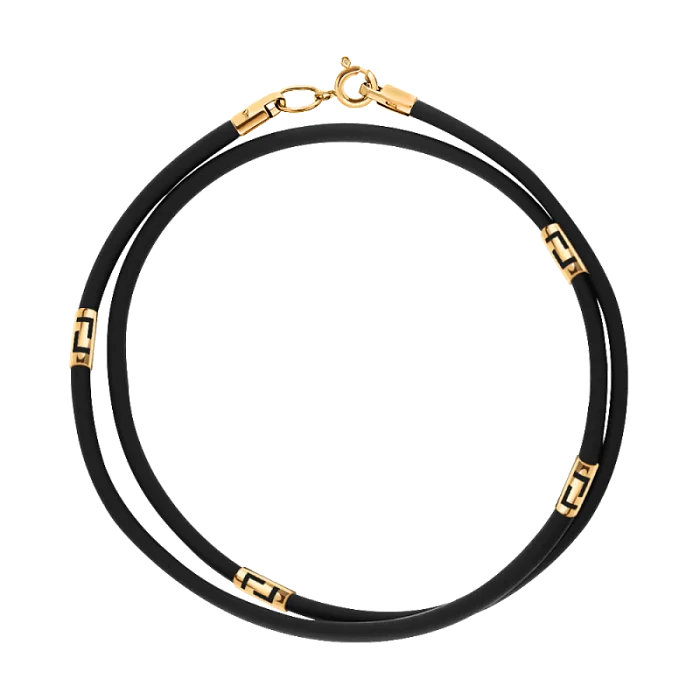 Цепь шнурок из красного золота вид 1