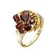 Кольцо декоративное из красного золота