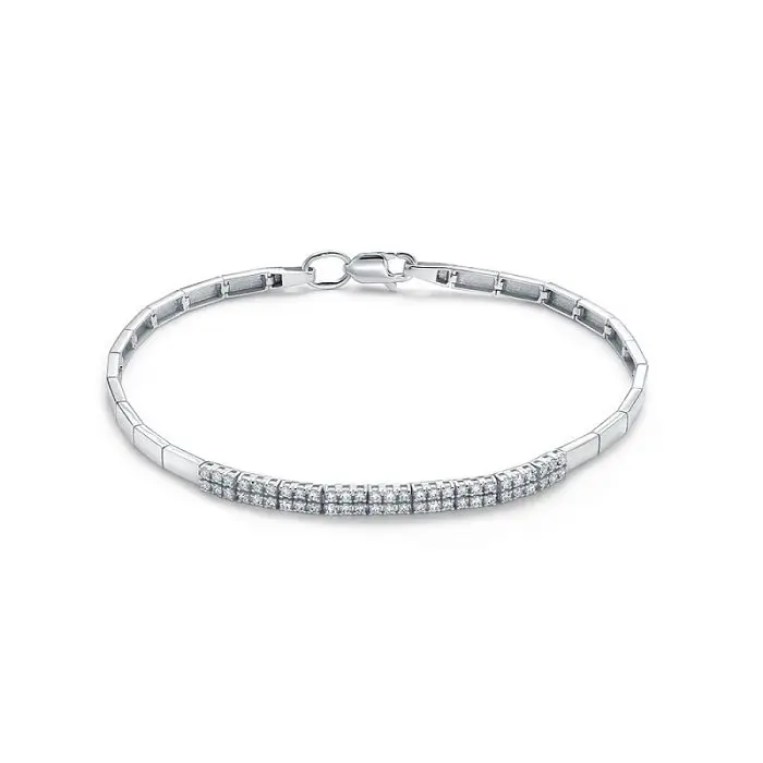 Браслет декоративный из белого золота