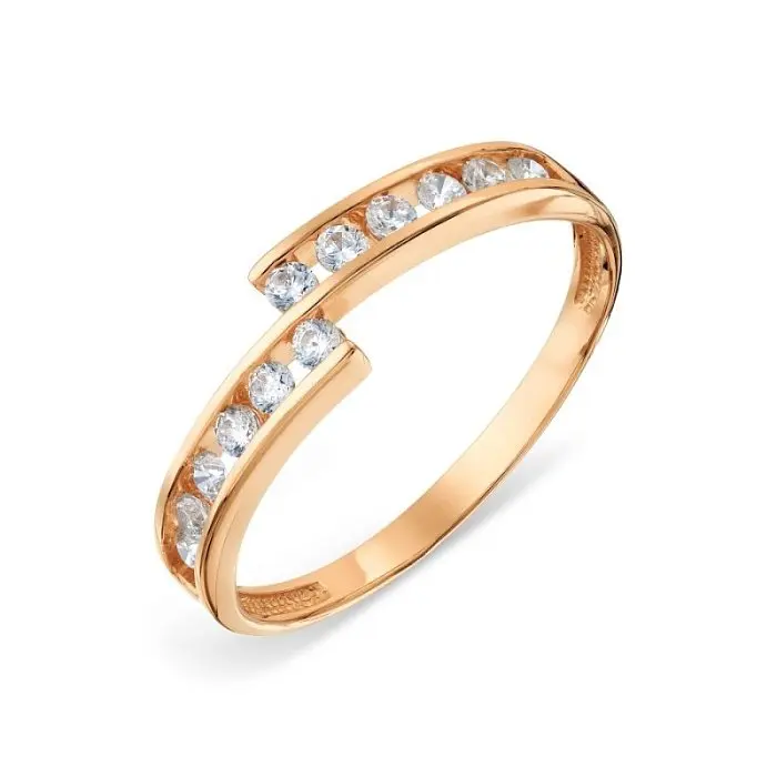 Кольцо декоративное из красного золота