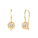 Серьги детские из красного золота