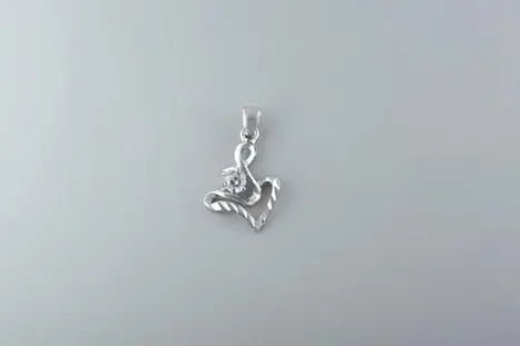 Подвеска декоративная из серебра