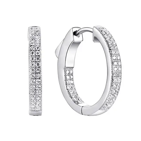 Серьги конго из серебра