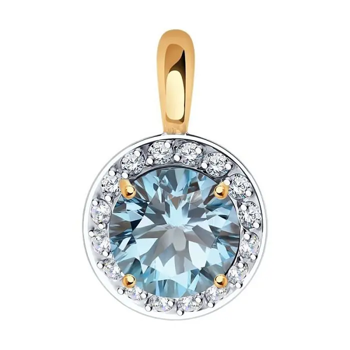 Подвеска декоративная из красного золота