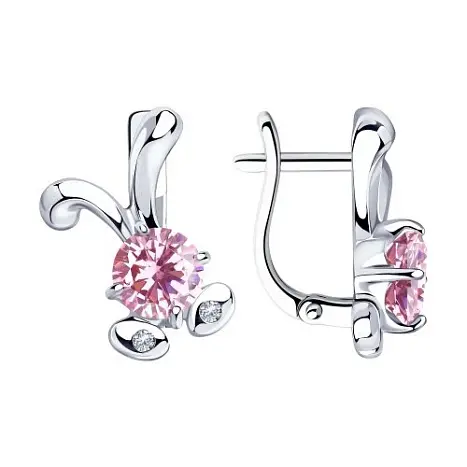 Серьги детские из серебра