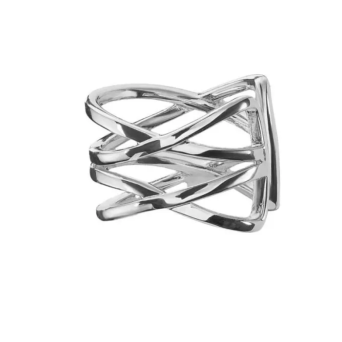 Серьги каффы из серебра