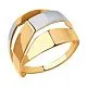 Кольцо декоративное из комбинированного золота