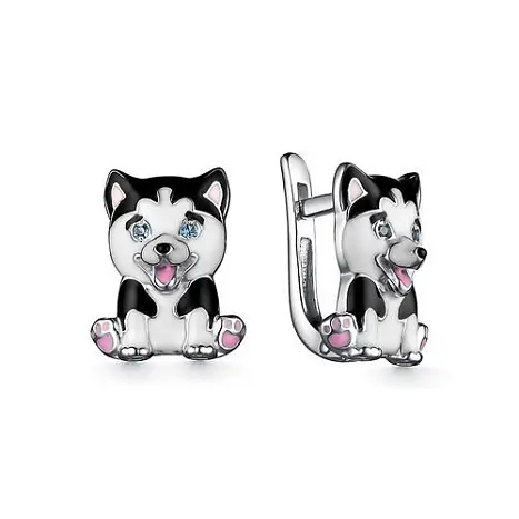 Серьги детские из серебра