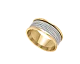 Кольцо обручальное из комбинированного золота