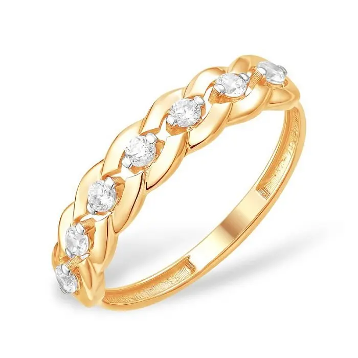 Кольцо декоративное из красного золота