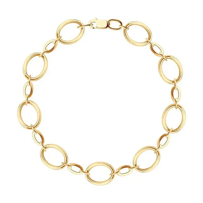 Браслет декоративный из красного золота