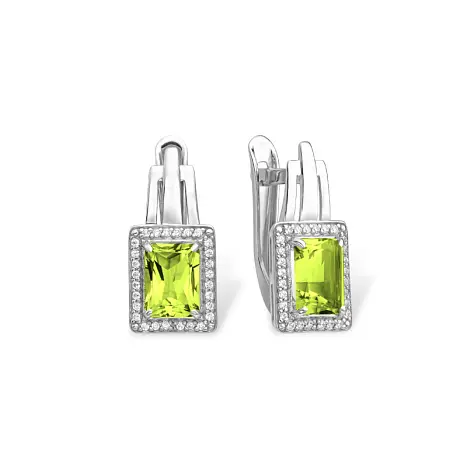 Серьги с английским замком из серебра