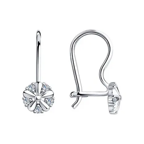 Серьги детские из серебра