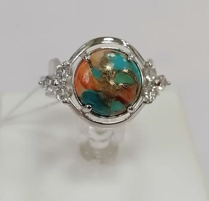 Кольцо декоративное из серебра