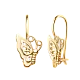 Серьги детские из красного золота