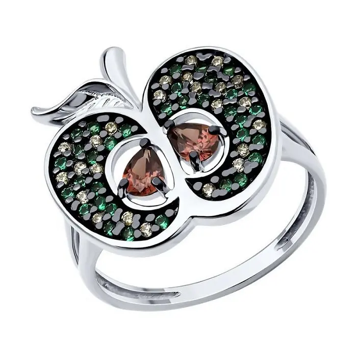 Кольцо декоративное из серебра