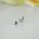 Серьги одиночные из серебра