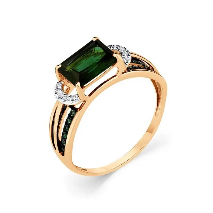 Кольцо декоративное из красного золота