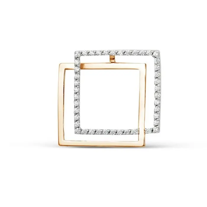 Подвеска декоративная из красного золота