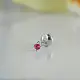 Серьги одиночные из серебра