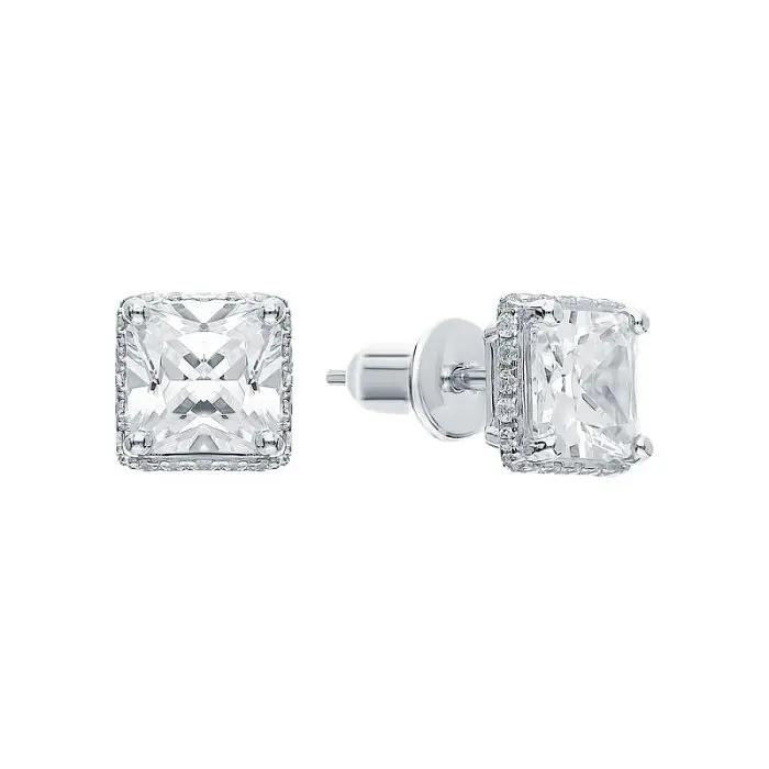 Серьги пуссеты из серебра