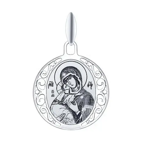Подвеска икона из серебра