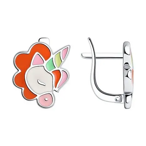Серьги детские из серебра