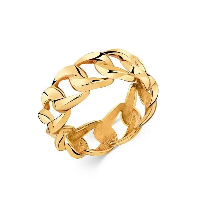 Кольцо декоративное из красного золота
