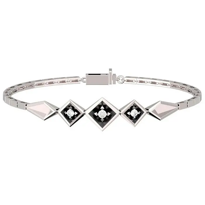 Браслет декоративный из белого золота