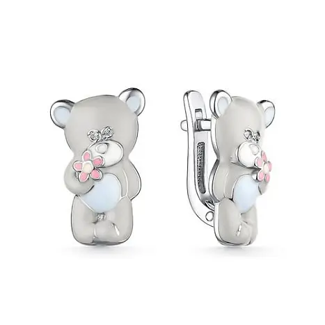 Серьги детские из серебра