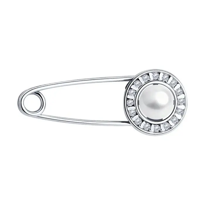 Брошь из серебра