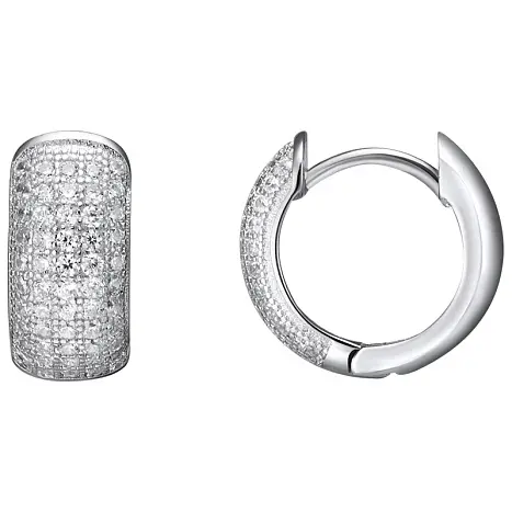 Серьги конго из серебра