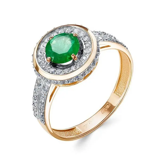 Кольцо декоративное из красного золота