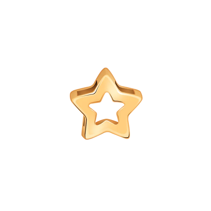 Подвеска бегунок из красного золота