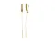 Серьги цепочки из красного золота