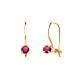 Серьги детские из красного золота