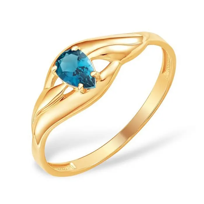 Кольцо декоративное из красного золота