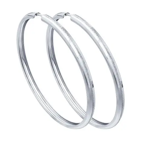 Серьги конго из серебра