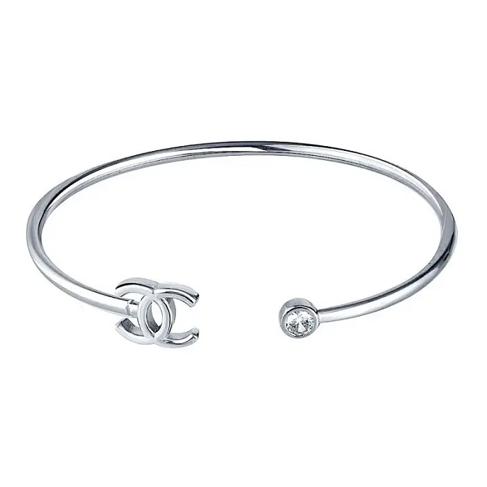 Браслет жесткий из серебра