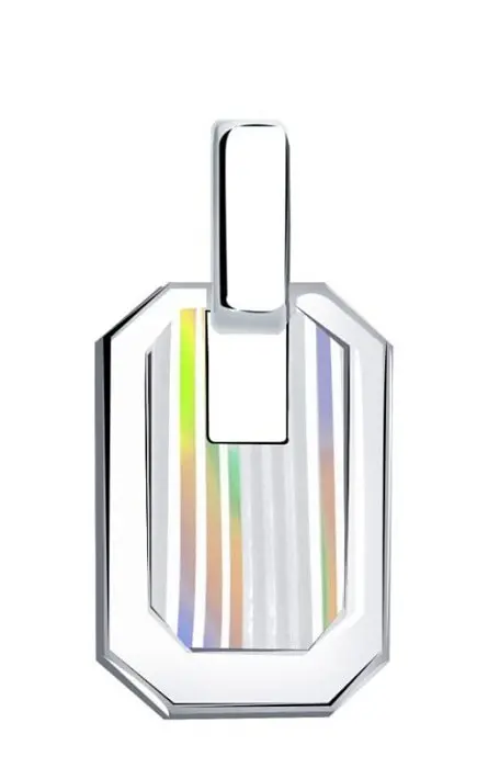 Подвеска декоративная из белого золота