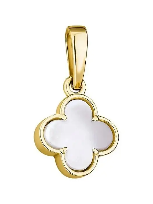 Подвеска декоративная из желтого золота