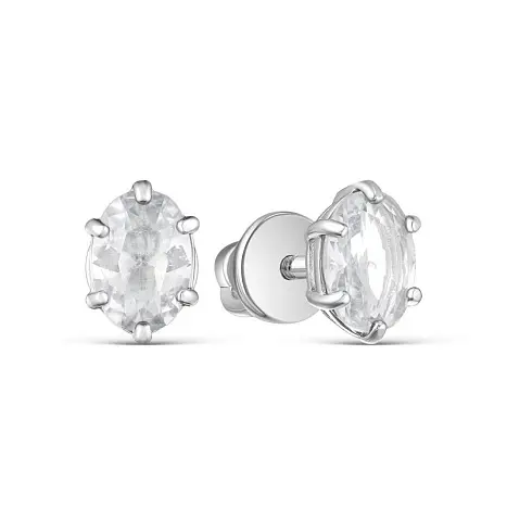 Серьги пуссеты из серебра