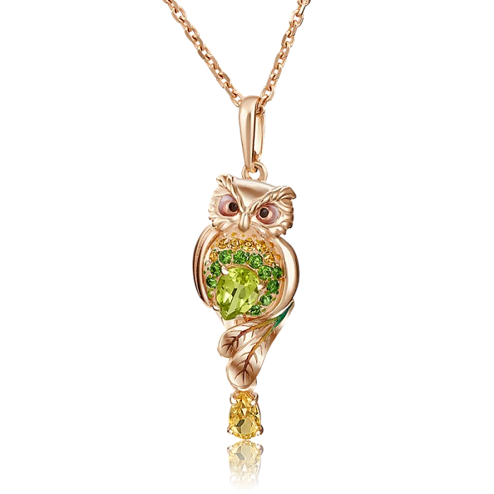 Подвеска декоративная из красного золота