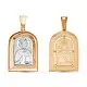 Подвеска икона из комбинированного золота