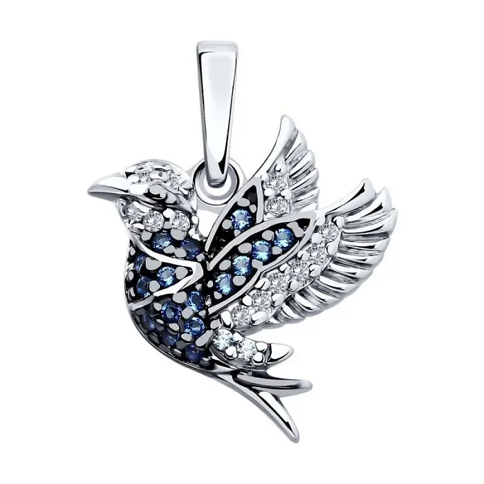 Подвеска декоративная из серебра