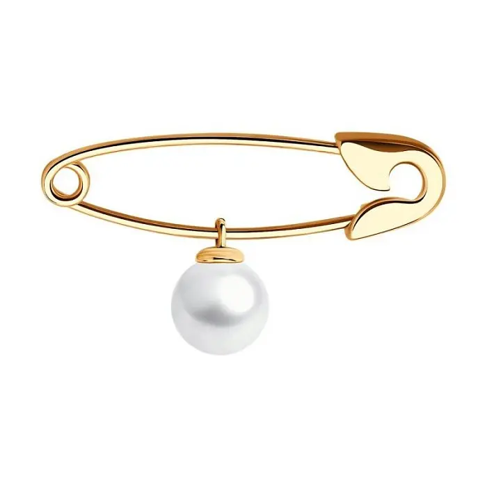 Брошь из красного золота