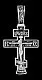 Подвеска крест из серебра