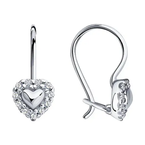 Серьги детские из серебра