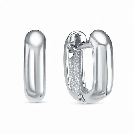 Серьги с английским замком из серебра
